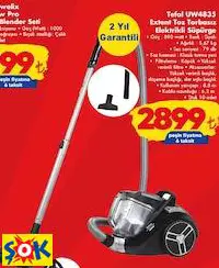 TEFAL UW4835 EXTENT TOZ TORBASIZ ELEKTRİKLİ SÜPÜRGE